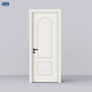 Белый цвет, две панели, деревянная дверь из ПВХ