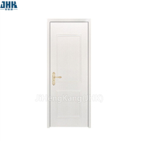 2-панельная белая дверь из ДПК с тиснением