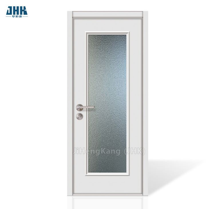 Внутренняя деревянная дверь из МДФ с двойным раздвижным стеклом