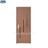Стеклянная дверь из коричневой панели WPC